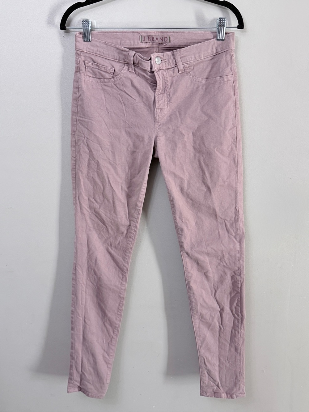 J Brand 811 Mid Rise Skinny Leg Jeans Slipper Dusty Mauve Pink Sz 29